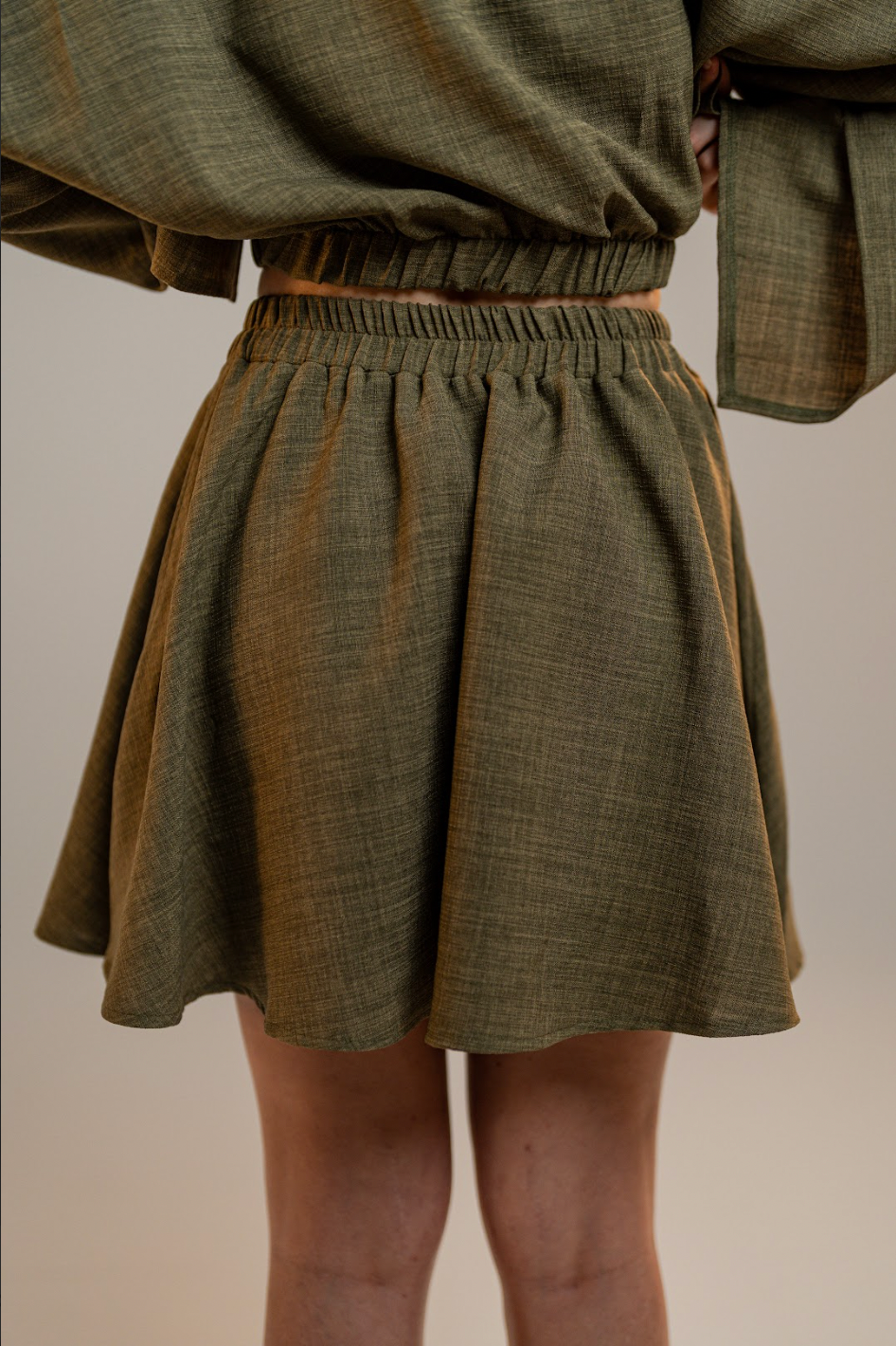 Olive One Shoulder Top