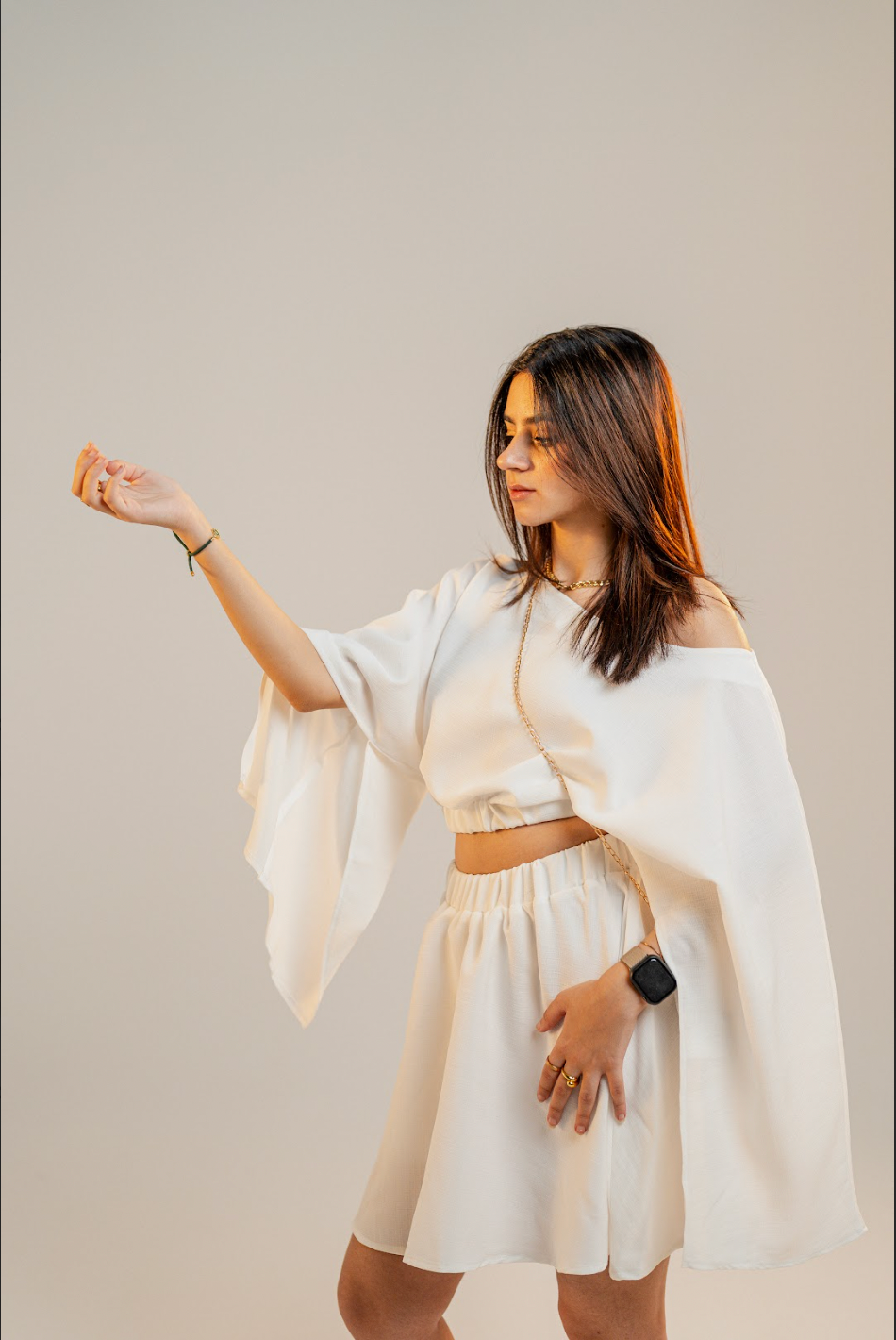White One Shoulder Top